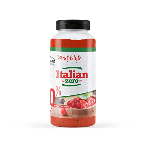 Salsa Italiana 0% FITstyle 265ml | Sabor mediterráneo: con especias | Sin azúcar y sin grasas | Apto para dieta keto y sin gluten